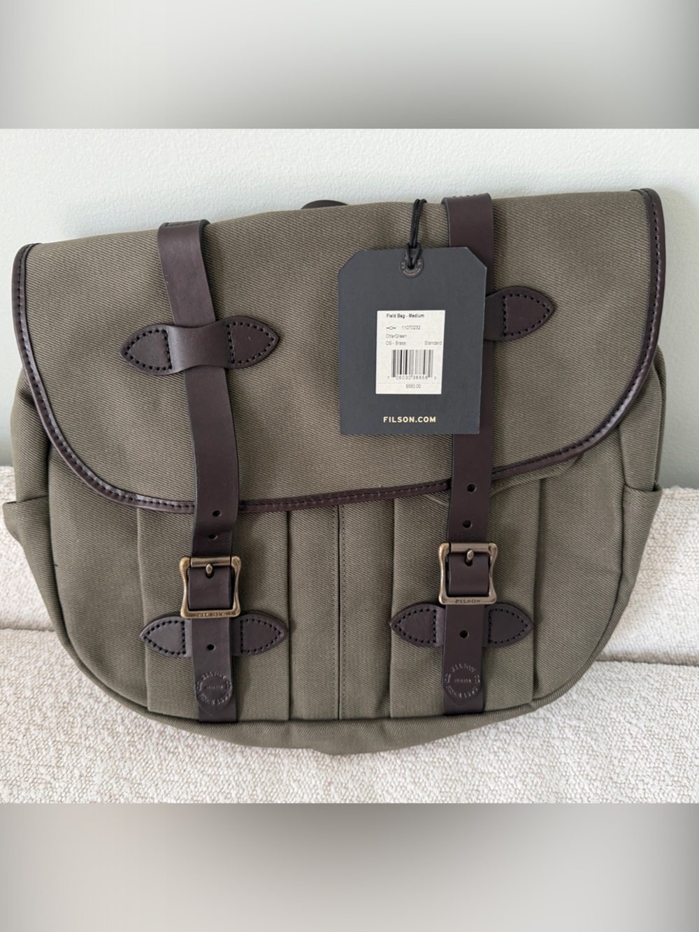 Filson Otter Green Medium Field Bag NWT FIL 70232 Discontinued